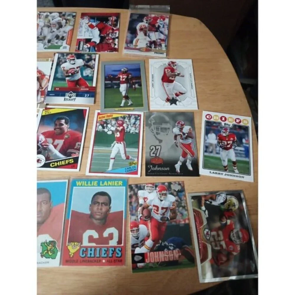 NFL Football 75 card lot  Kansas City Chiefs Legends Bell Thomas Lanier